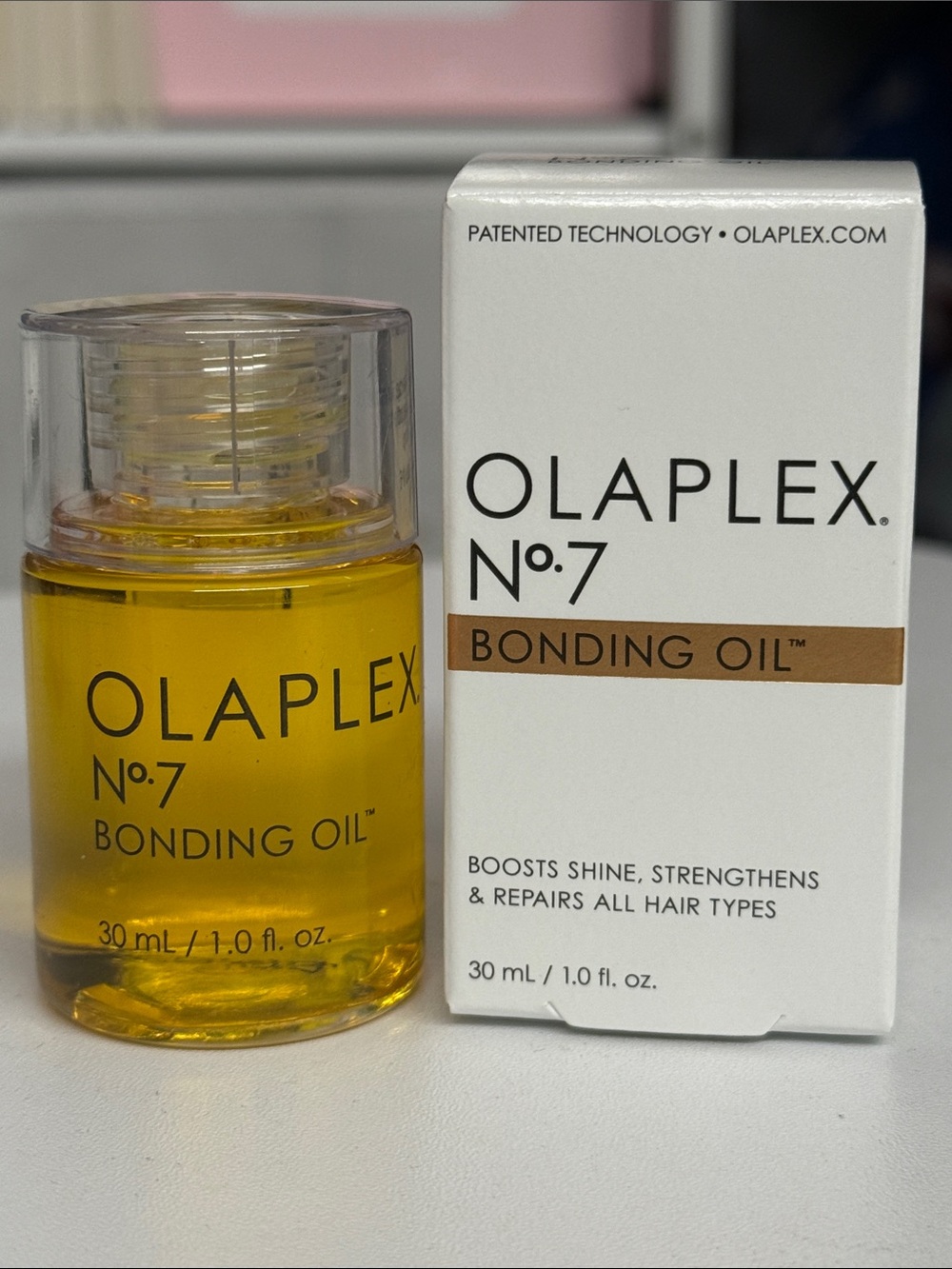 OLAPLEX No.7 Bonding Oil - Yellow & White Packaging